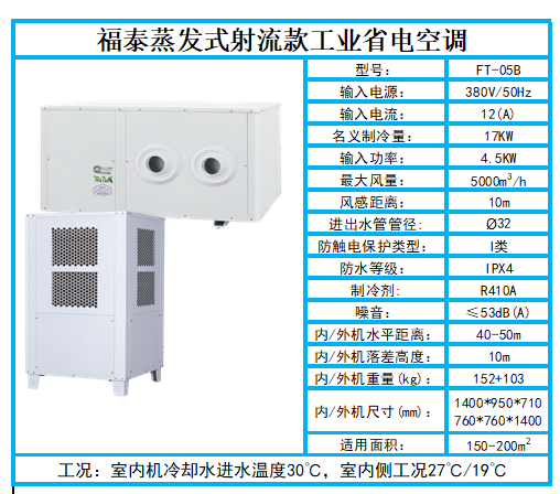 5p工业省电空调参数